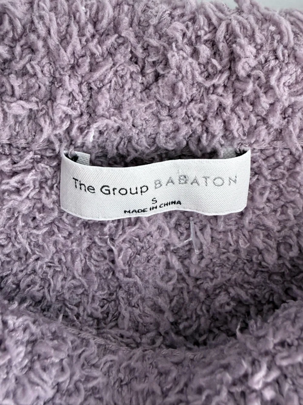 Aritzia The Group by Babaton Retreat Pant S Hazy Lilac Plush Teddy Fuzzy Sherpa